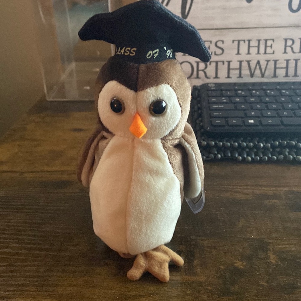Ty beanie baby, Wise the graduation owl class of 98